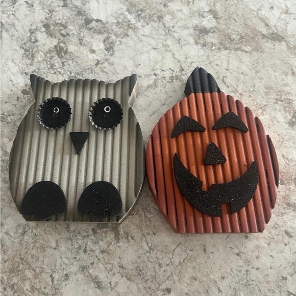 Fall Decor Owl & Pumpkin Table Top - Picture 1 of 7